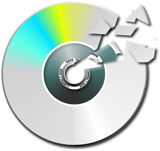 Compact Disk Clipart Film Dvd - Broken Disk Png Transparent Png (563x551), Png Download