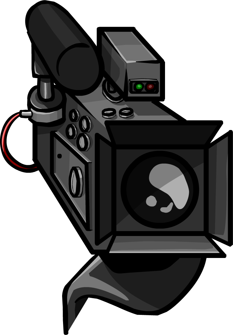 Video Camera Clipart Film Club - Camera De Filmagem Png Transparent Png (754x1083), Png Download