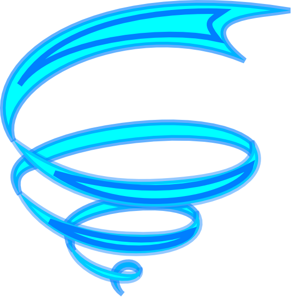 Lt Clip Art At - Blue Spiral Png Transparent Png (588x597), Png Download