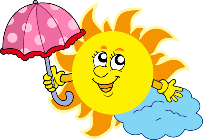 Резултат С Изображение За Солнышко Png - Cute Cartoon Sun Clipart (700x484), Png Download