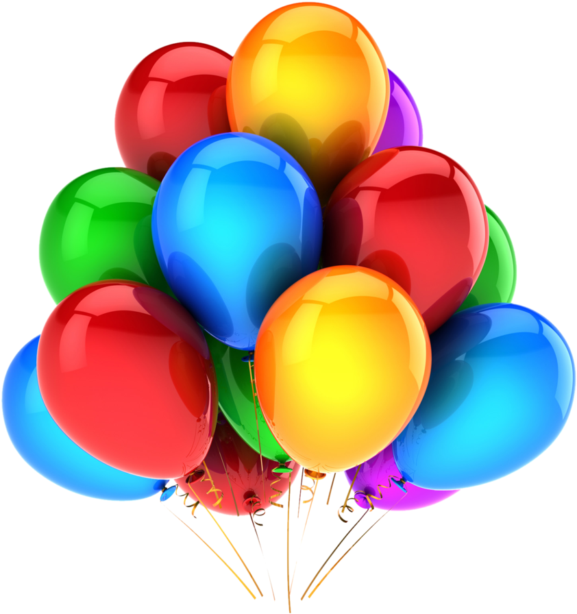 Birthday Balloons Png Hd Clipart (900x900), Png Download