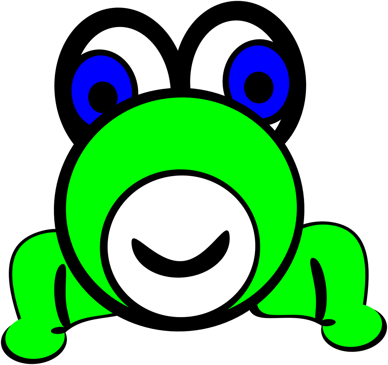 The Frog Prince Edible Frog Cartoon Drawing - Cartoon Frog Circle Face Clipart (798x750), Png Download
