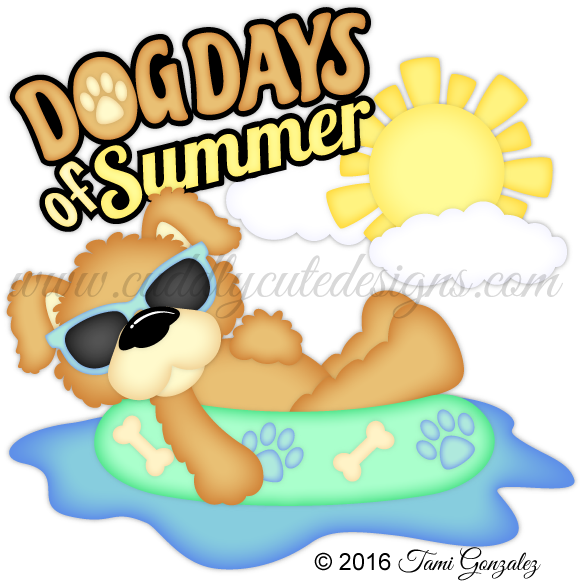 Dog Summer Cliparts - Clip Art - Png Download (600x600), Png Download