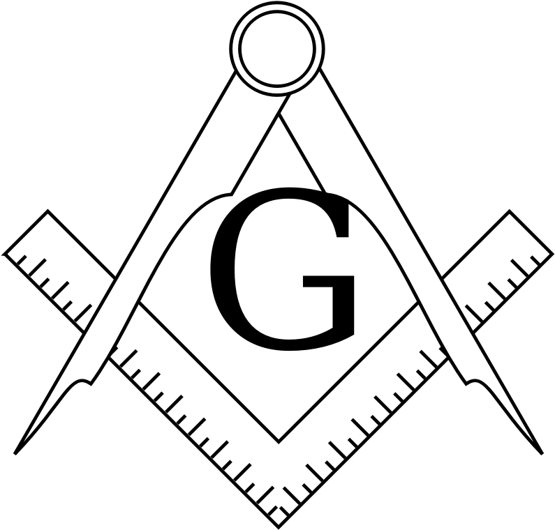 Square And Compasses - 5'x7'area Rug Clipart (800x800), Png Download