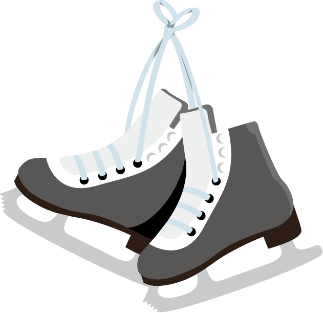 Clip Art Hockey Skates - Ice Hockey Skates Clipart - Png Download (631x611), Png Download