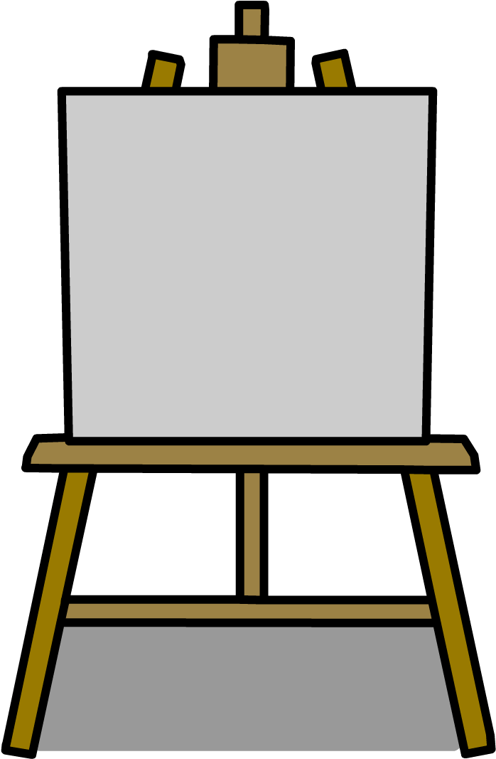 Poster Clipart Easel - Art Poster Easel Clipart - Png Download (1066x1066), Png Download