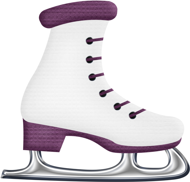Ice Skate * - Pink Ice Skates Clipart - Png Download (626x598), Png Download