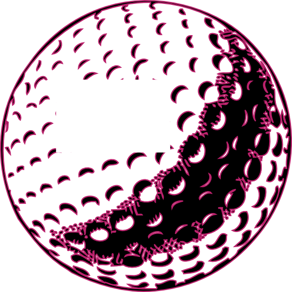 Golf Ball Clip Art Free Vector Clipart Images - Black And White Golf Ball - Png Download (600x599), Png Download