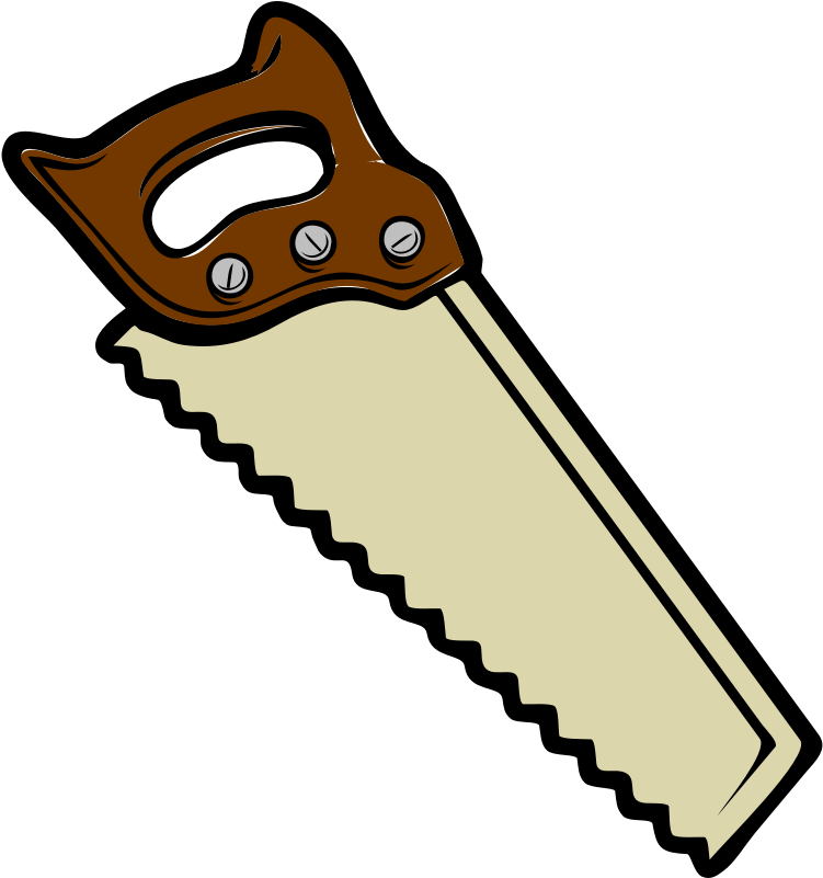 Saw Cliparts - Carpenter Tools Clip Art - Png Download (558x596), Png Download