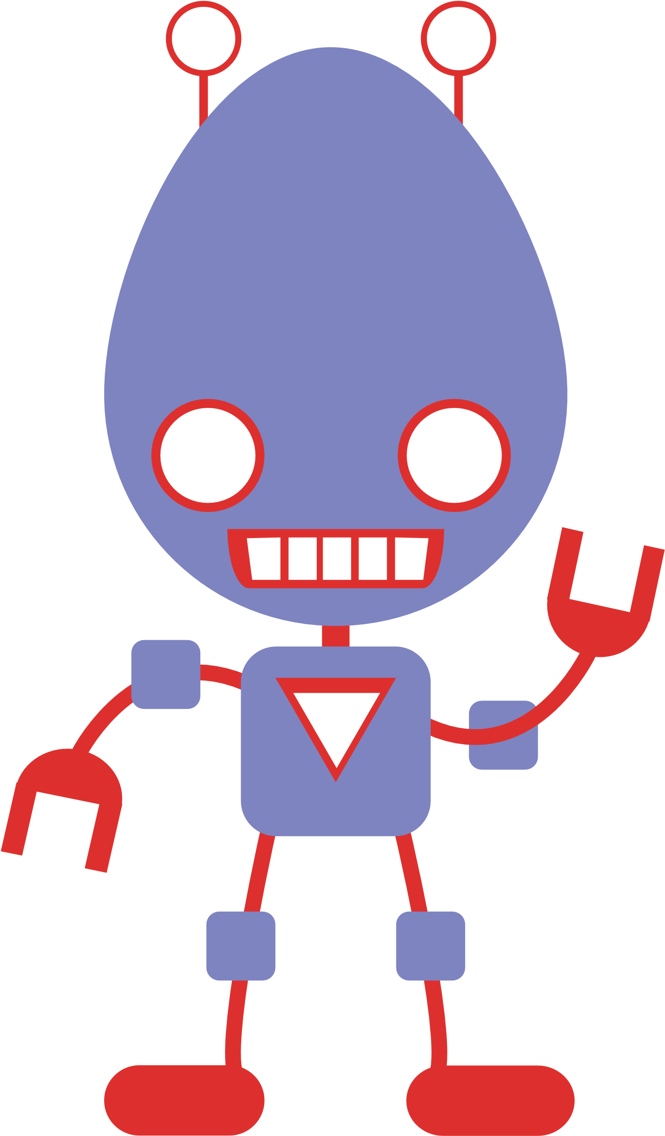 Robo 4 555px - Free Robot Png Clipart (555x718), Png Download