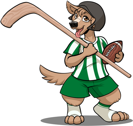 Fun - Hockey Stick Clipart (600x553), Png Download