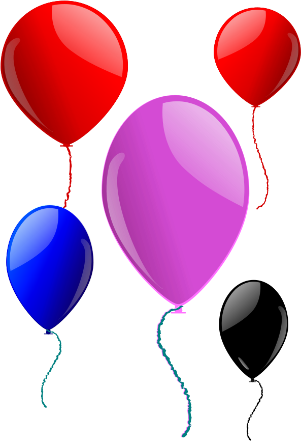 Hockey Sticks Clipart - Big And Small Balloon - Png Download (637x900), Png Download