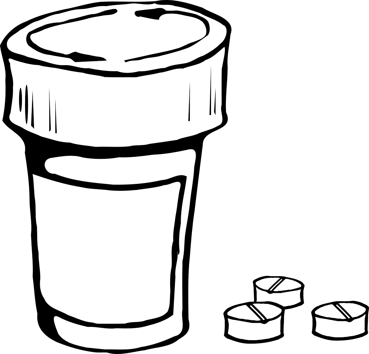 Hockey Puck Clipart - Draw A Pill Bottle - Png Download (800x765), Png Download