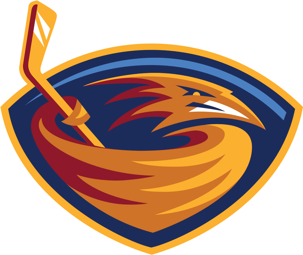 Atlanta Trashers Logo - Atlanta Thrashers Logo Clipart (1242x1024), Png Download