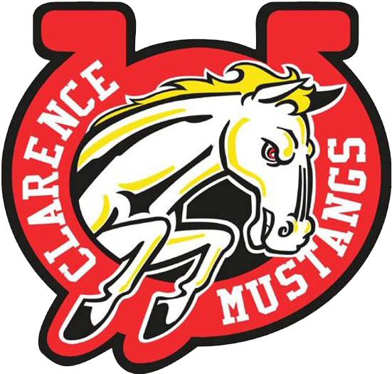 Clarence Mustangs Clipart (550x560), Png Download
