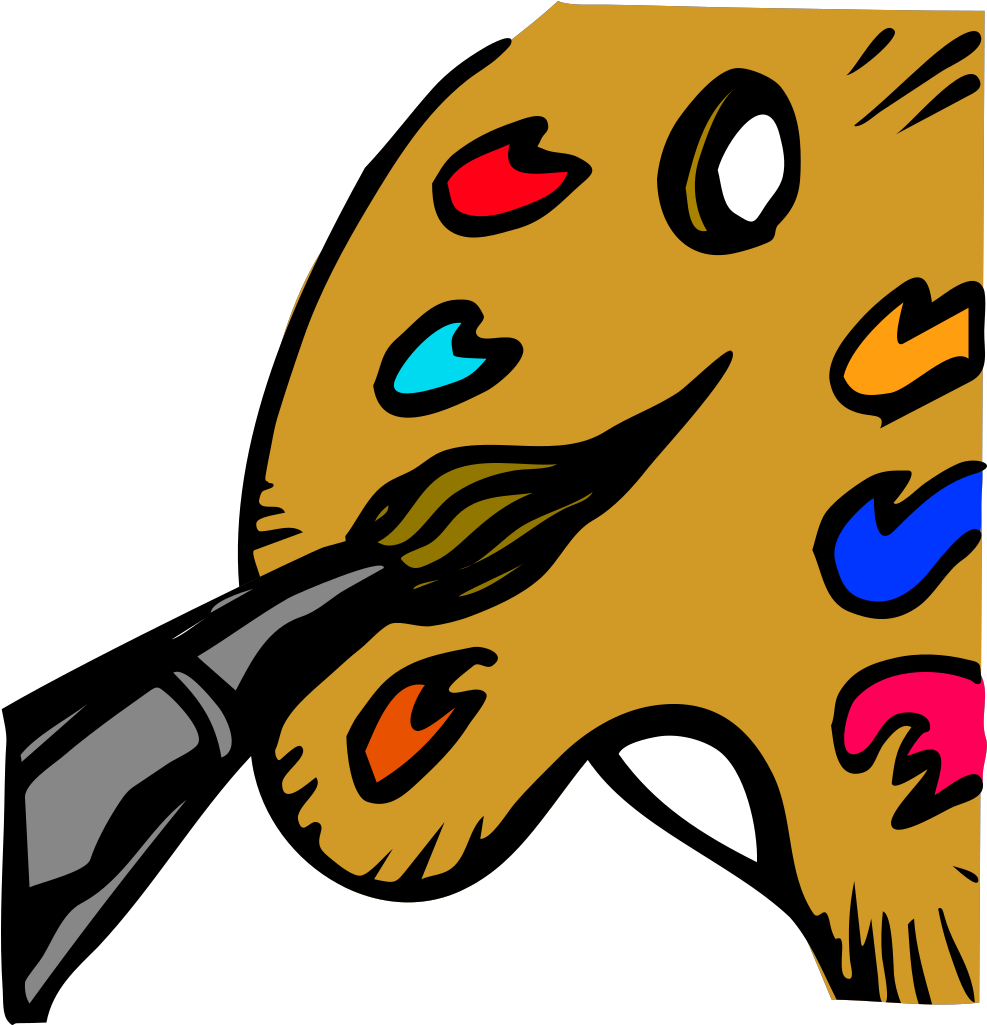 Clip Art Downloads And Hockey Free Clipart Images - Painting Clip Art - Png Download (576x597), Png Download