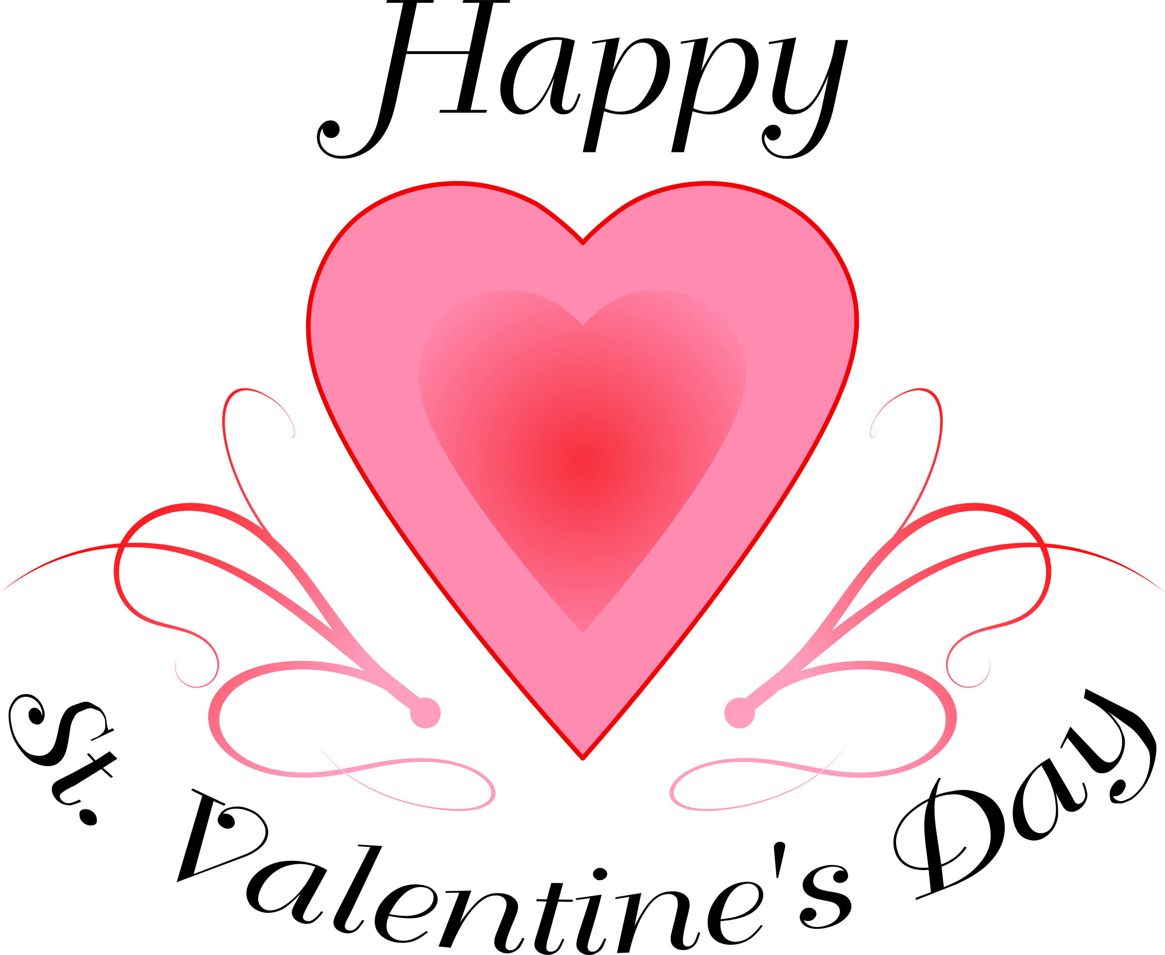 Free St Valantines Free Valentines Day Card - St Valentine's Day Clip Art - Png Download (800x656), Png Download