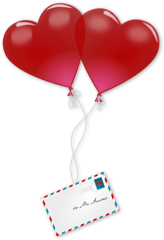 5,245 Free Heart Clip Art Images Clip Art Images Free, - 2 Heart Balloons - Png Download (557x800), Png Download