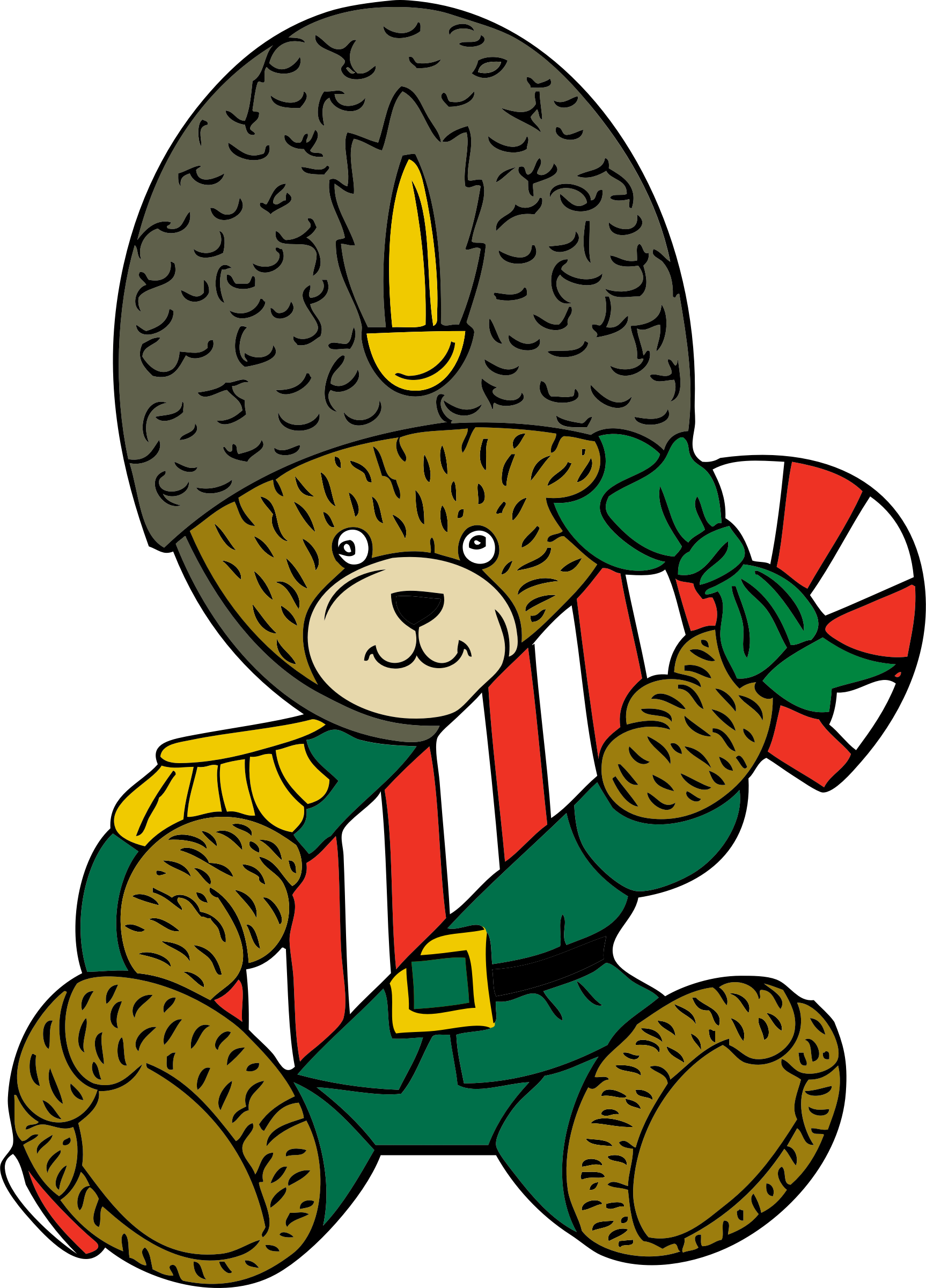 Clip Art Christmas Christmas Bear Christmas Day Computer - Border Guard Clip Art - Png Download (539x749), Png Download