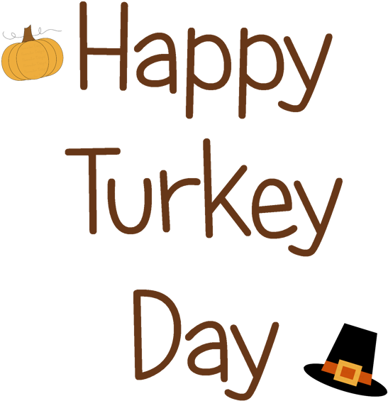 Happy Turkey Day Clip Art - Transparent Happy Turkey Day - Png Download (654x656), Png Download