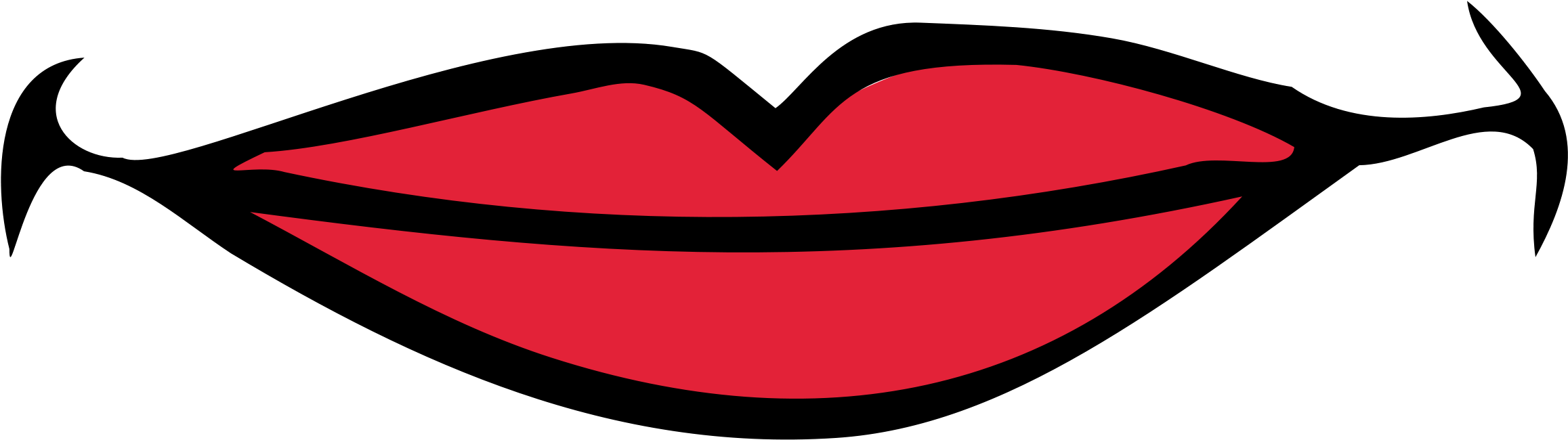 Lips Clipart Clip Art Red - Lip Clipart - Png Download (960x480), Png Download