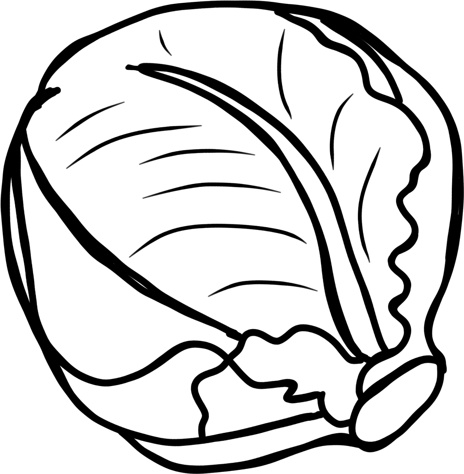 Vegetables Clipart Images Black And White - Png Download - Full Size