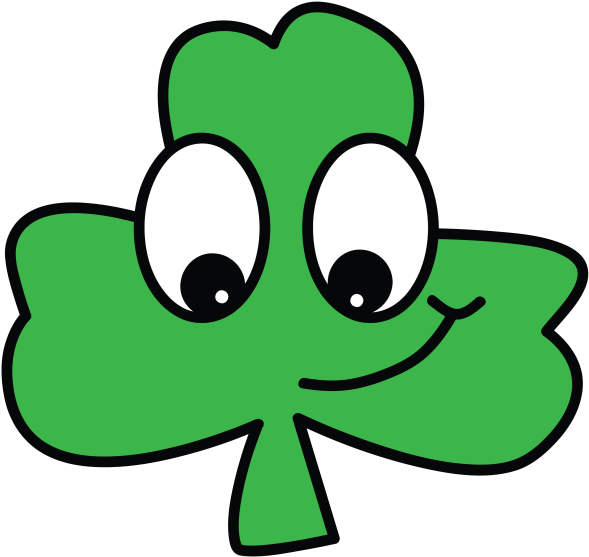 A Whimsy Collection Of 16 Unique And Adorable Shamrock Clipart (640x640), Png Download