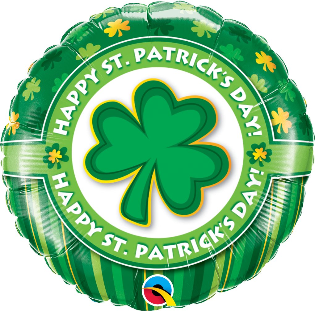 Patrick's Day - Happy St Patricks Day Foil Balloon (18") 1pc Clipart (600x593), Png Download