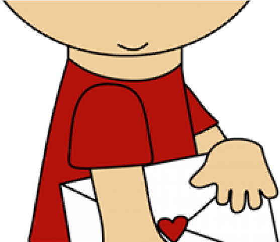 Valentines Day Clipart Envelope - Cartoon - Png Download (640x480), Png Download