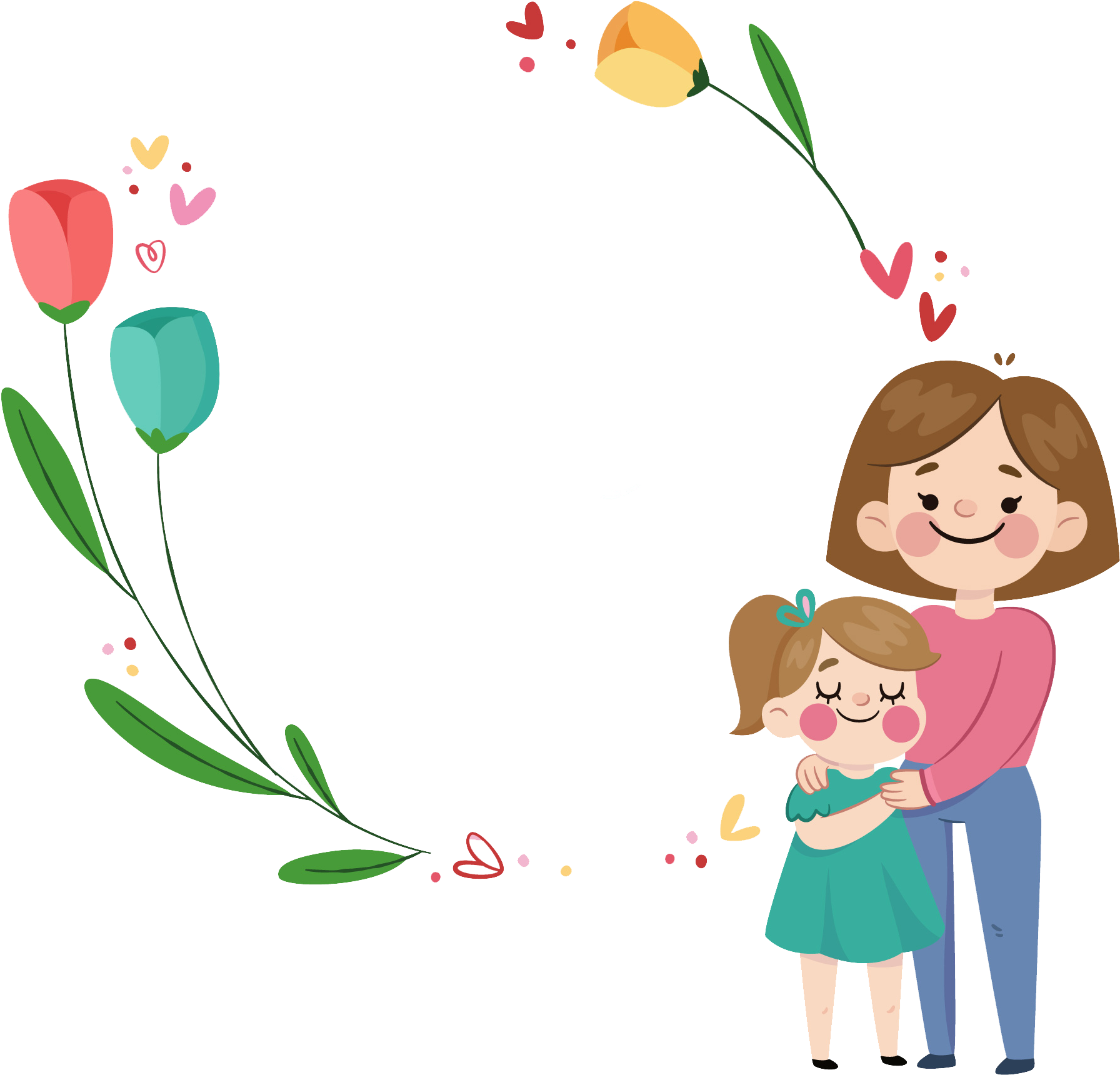 Happy Mother Day Png Clipart (2000x2000), Png Download