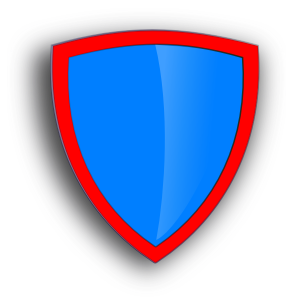 Logo - Blue And Red Shield Png Clipart (588x598), Png Download