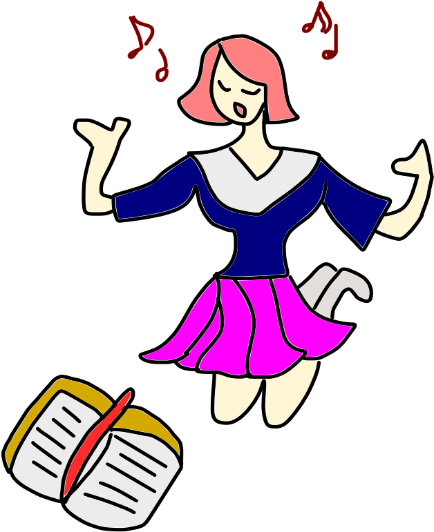 Lady Worships Our Father Which Art In Heaven On Her - Metal Luggage Tag With Lady Sing And Worship Our Father Clipart (640x800), Png Download