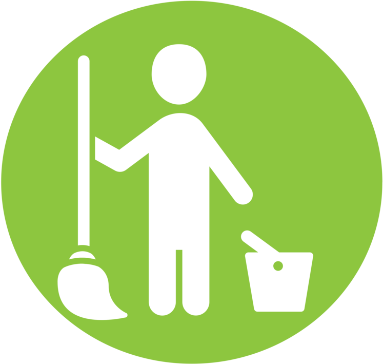 All Photo Png Clipart - Clip Art Maid Cleaning Transparent Png (750x750), Png Download