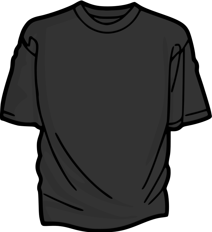 Free Grey T-shirt - Transparent T Shirt Clip Art - Png Download (734x800), Png Download