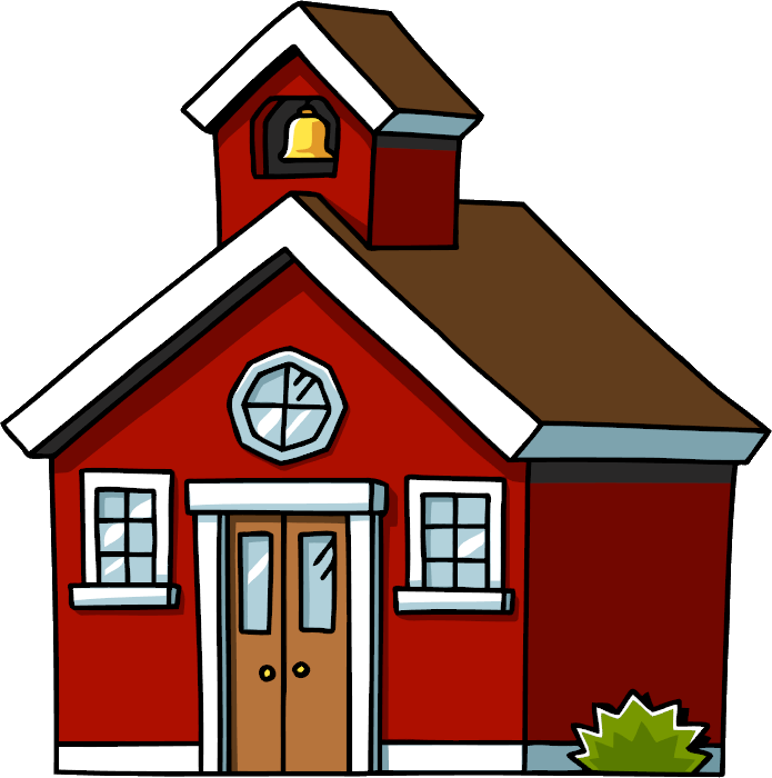 School House Clip Art House The Cliparts - Red School House Clipart - Png Download (695x700), Png Download
