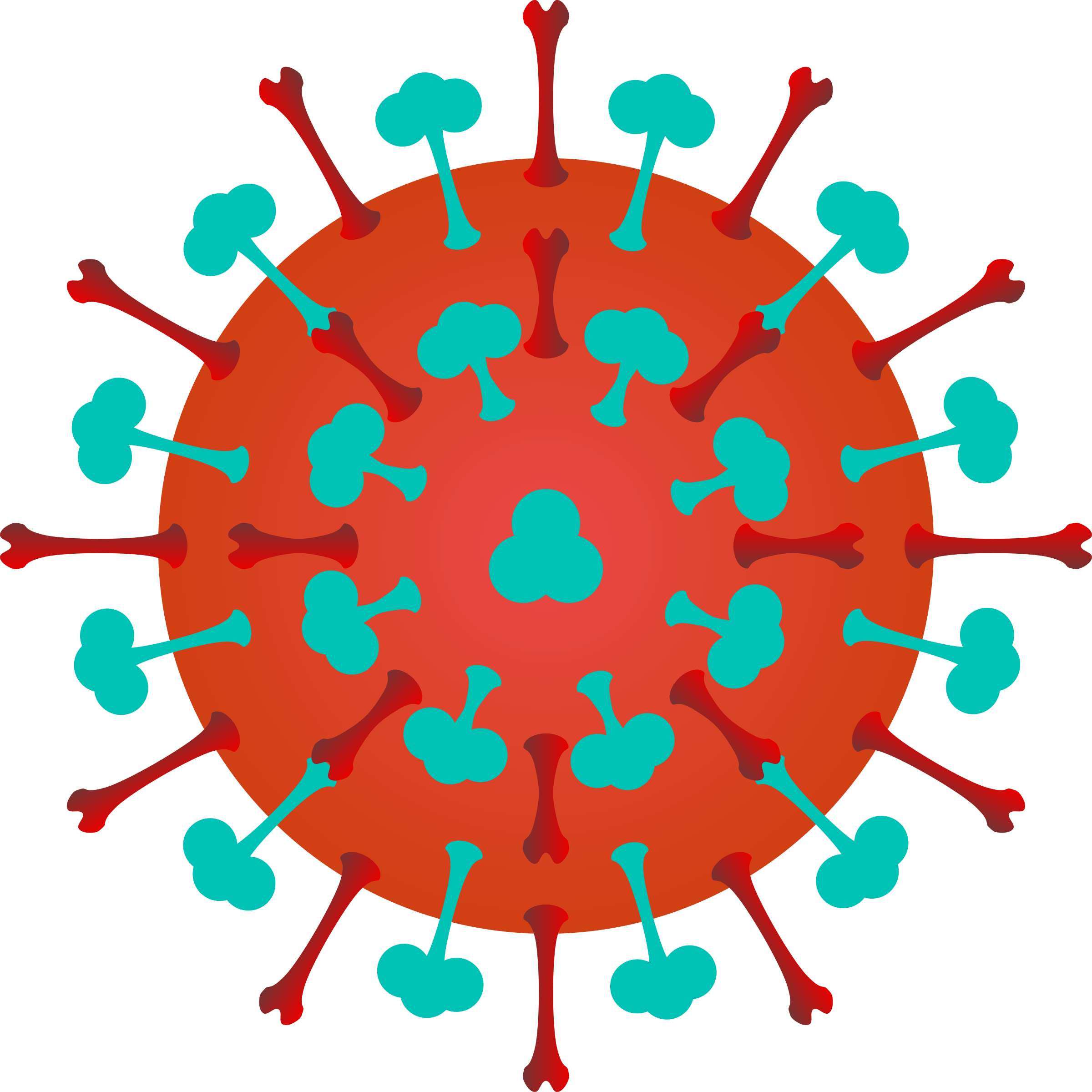 Clipart - Virus Clipart - Png Download (2400x2400), Png Download