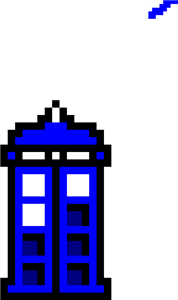 Tardis - Doctor Who Tardis Perler Beads Clipart (1200x1200), Png Download