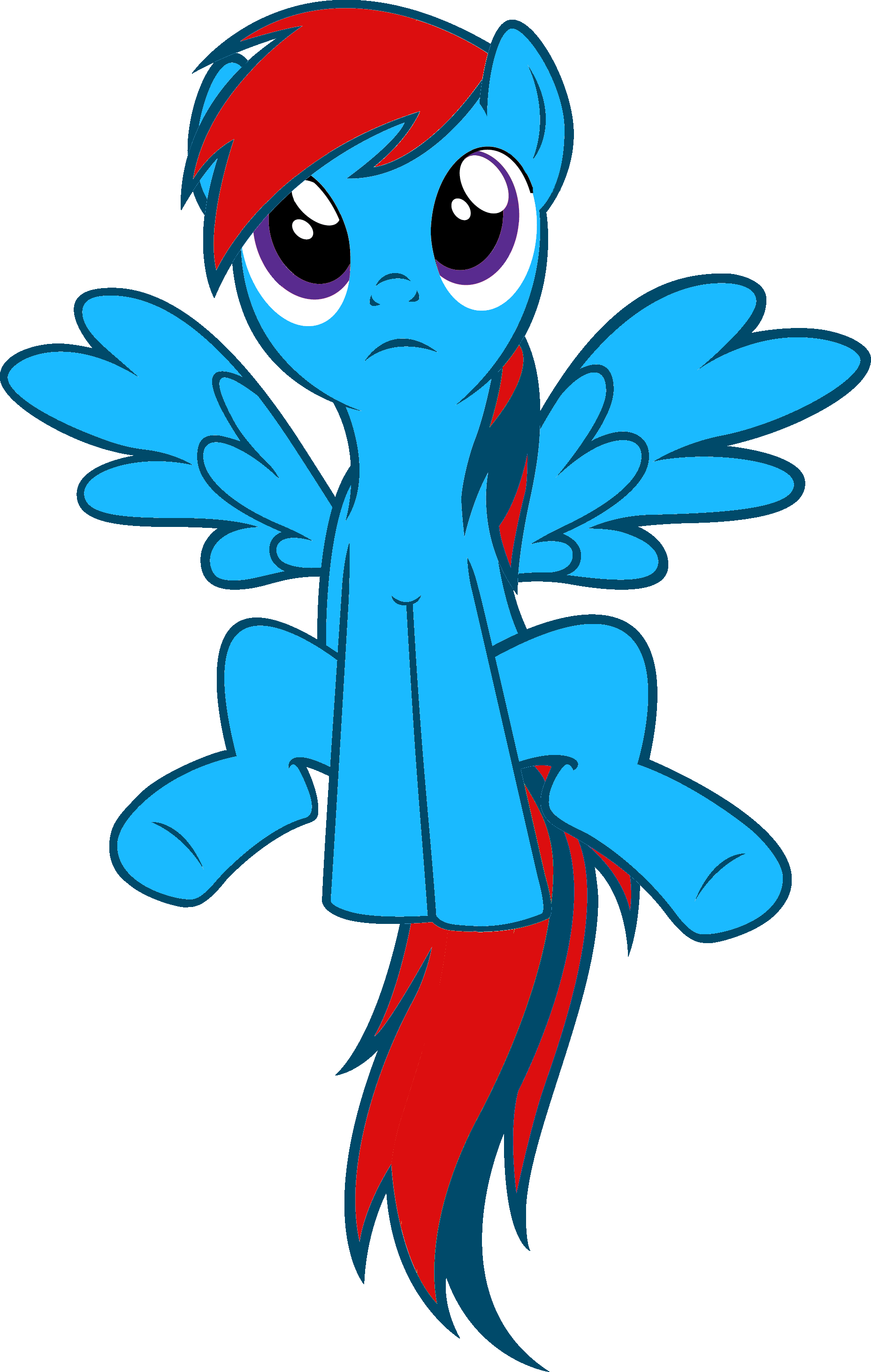 File 142845941814 - Rainbow Dash Vector Clipart (1856x2924), Png Download
