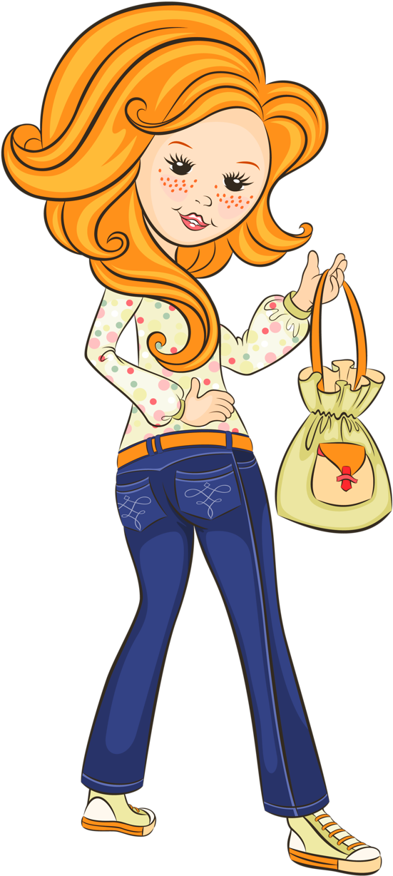 Girl Clipart (628x1280), Png Download