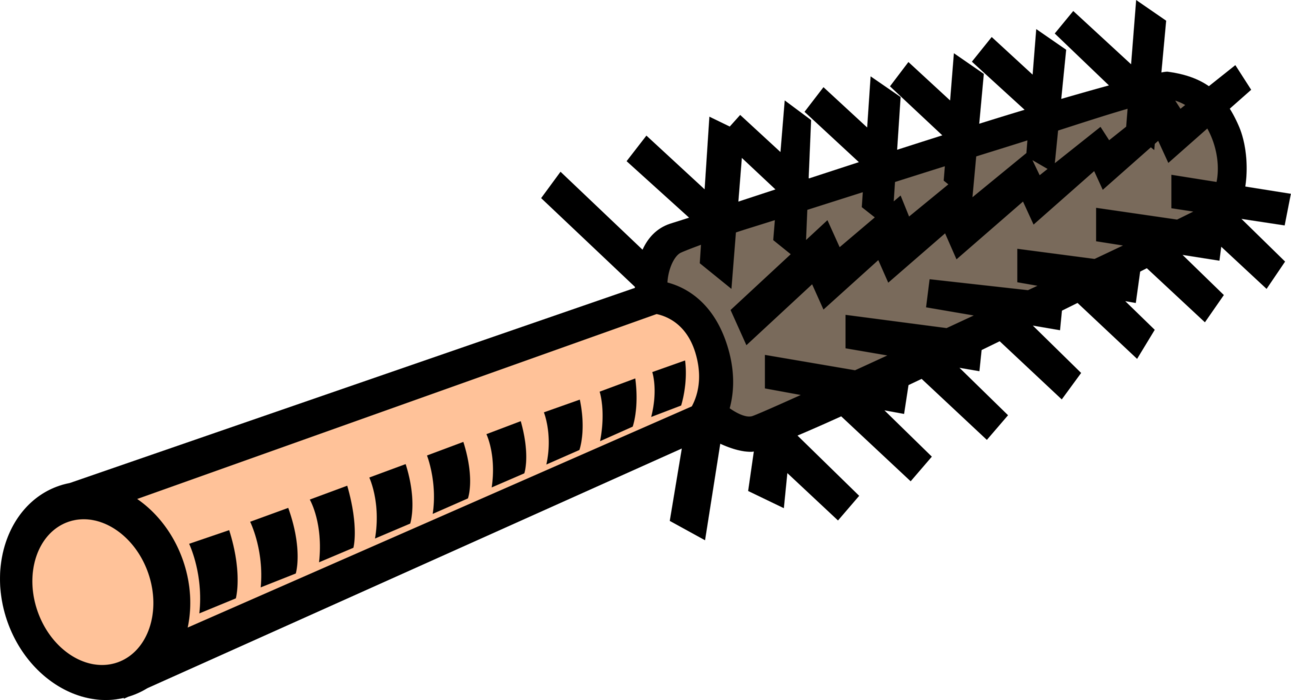 Curling Brush Hair Brush - Illustration Of Hair Brushes Clipart (1291x700), Png Download