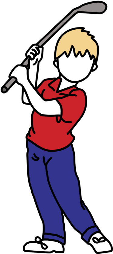 Mini Golf Birthday Party Invitation - Cartoon Clipart (1000x1000), Png Download