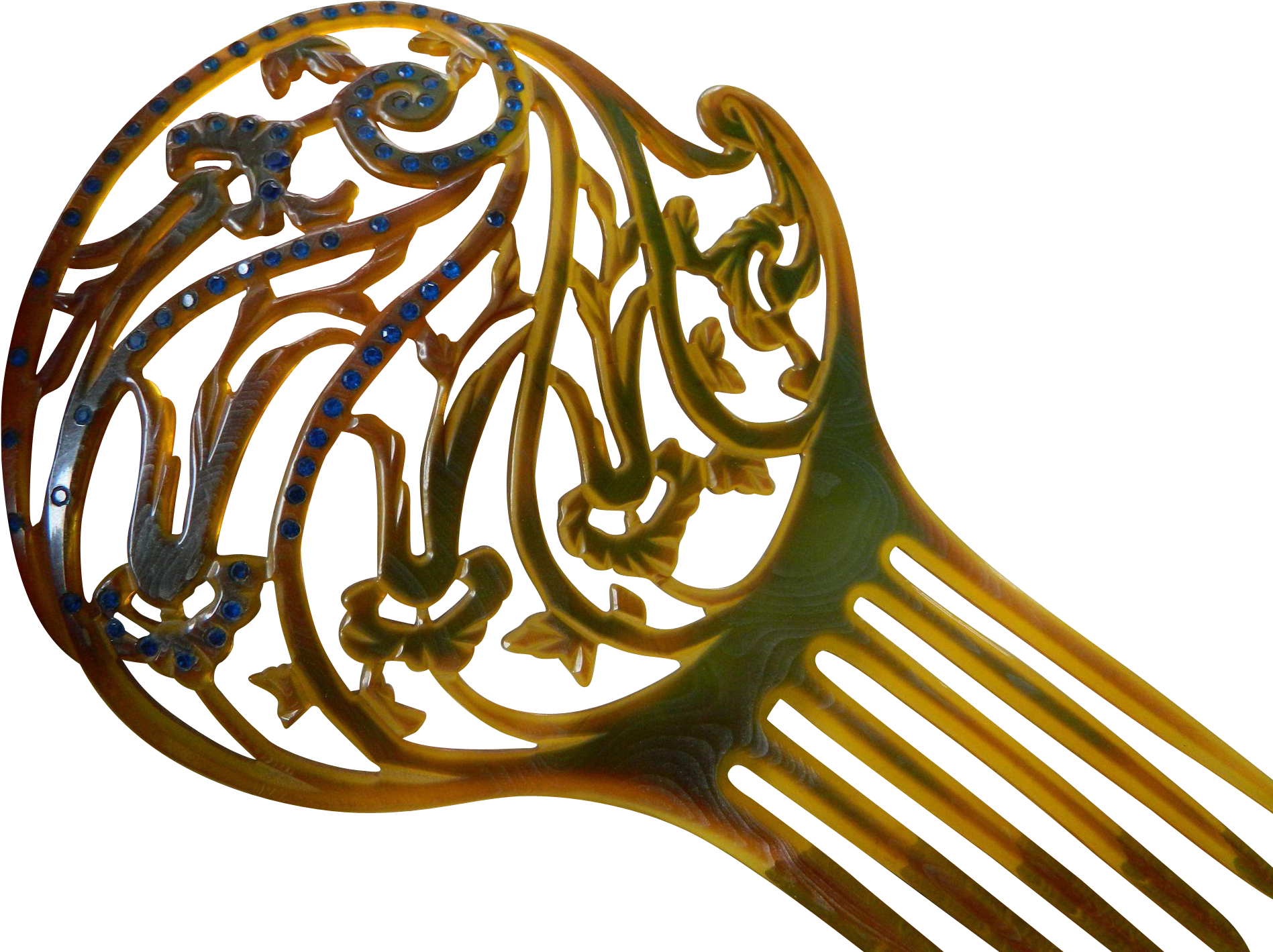 Celluloid Hair Comb - Comb Clipart (1896x1896), Png Download