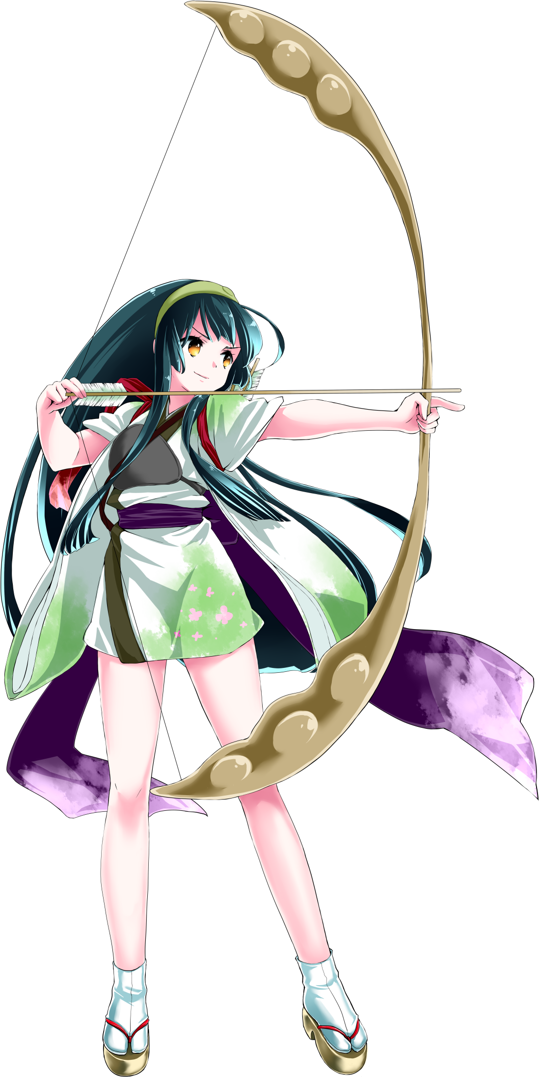 Archery Free Png Image - Tohoku Zunko Clipart (1250x2212), Png Download