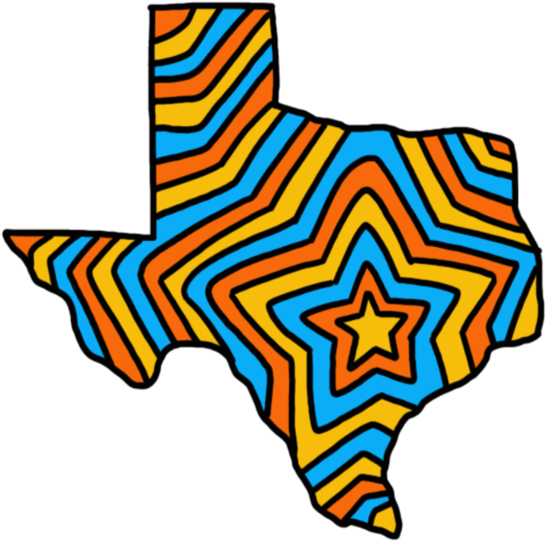 The State Of Texas Venture Capital - Houston Heart On Texas Map Clipart (750x742), Png Download