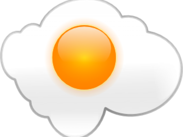 Fried Egg Clipart Egg Whites - Fried Egg Vector Free - Png Download (640x480), Png Download