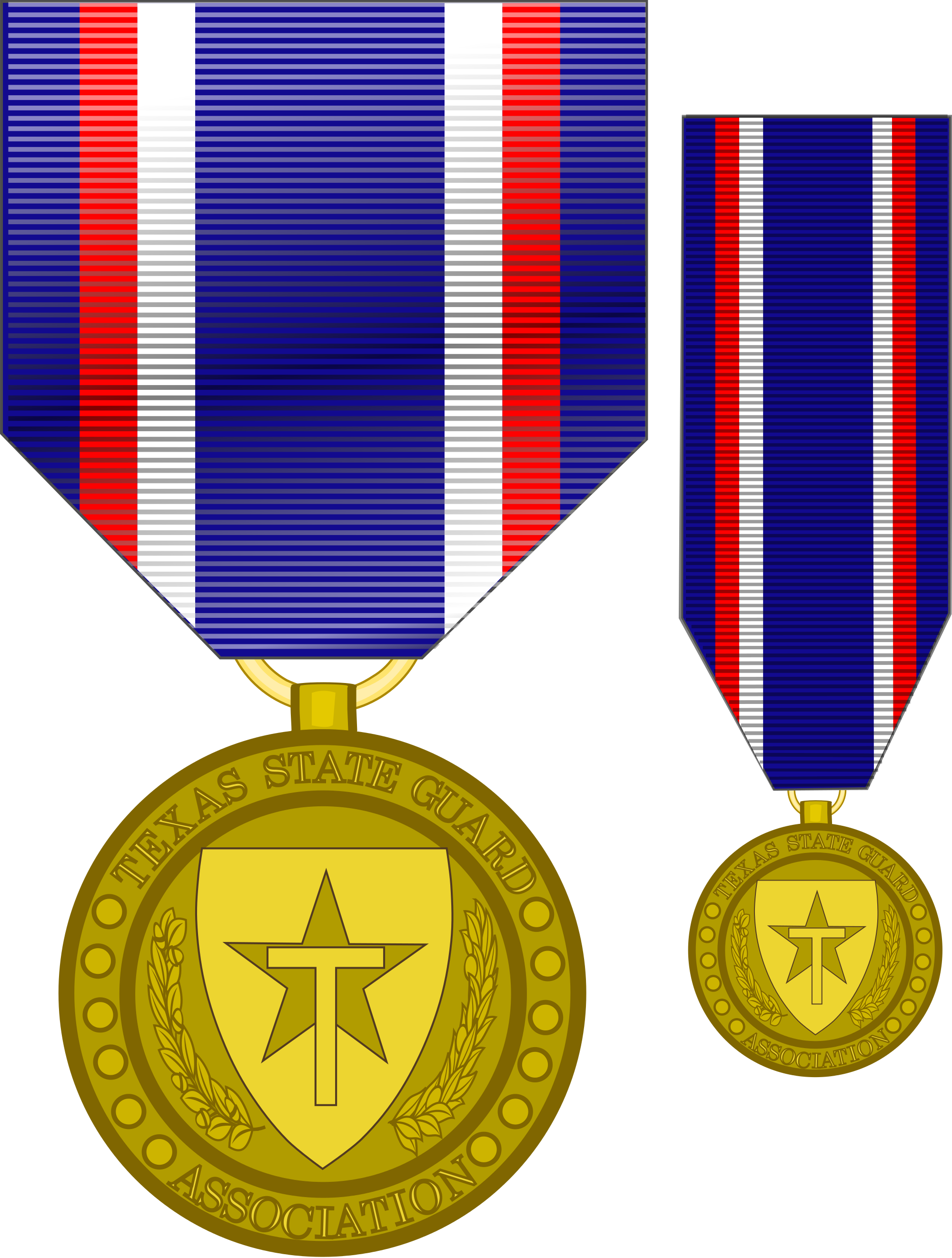 Open - Texas National Guard Medals Clipart (2000x2643), Png Download