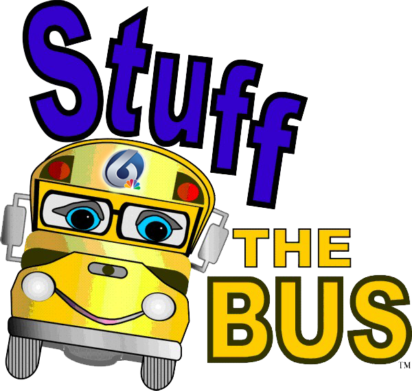 Stuff The Bus United Way Of San Luis Obispo County - Stuff The Bus Clipart (600x570), Png Download