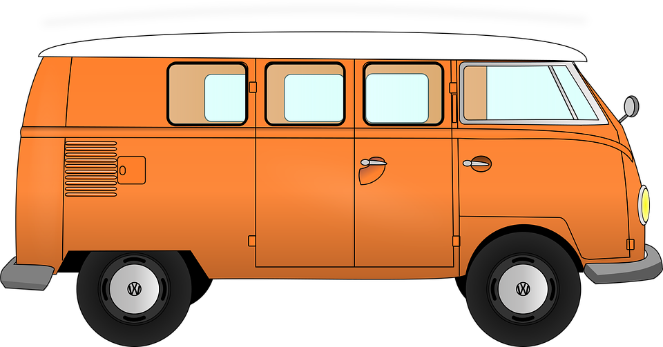 Bus Van Cliparts - Van Clipart - Png Download (960x503), Png Download