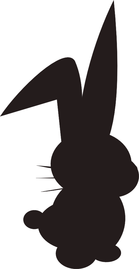 Bus Driver Silhouette At Getdrawings - Bunny Clipart With Transparent Background - Png Download (480x927), Png Download