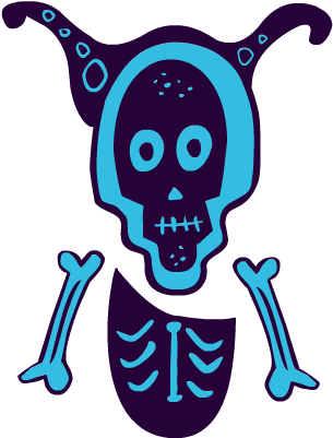 Skeleton Halloween Clipart - Flyer - Png Download (545x792), Png Download